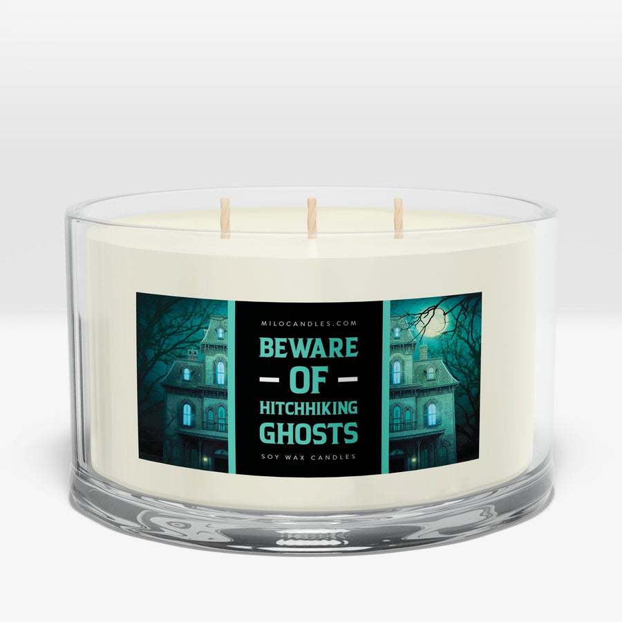 Beware Of Hitchhiking Ghosts Candle