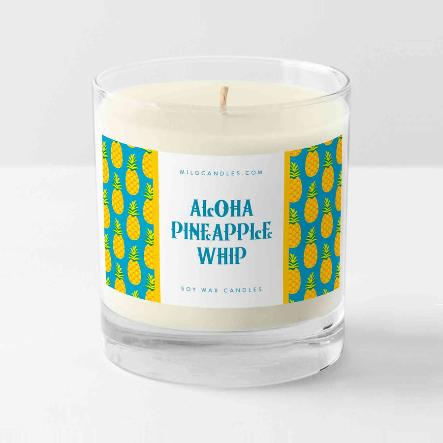 Disney Inspired Aloha Pineapple Whip Candle