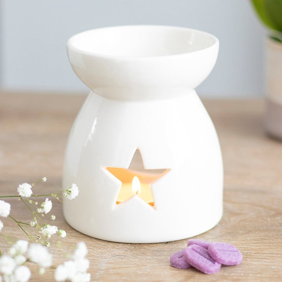 White Star Cut Out Wax Melt Burner