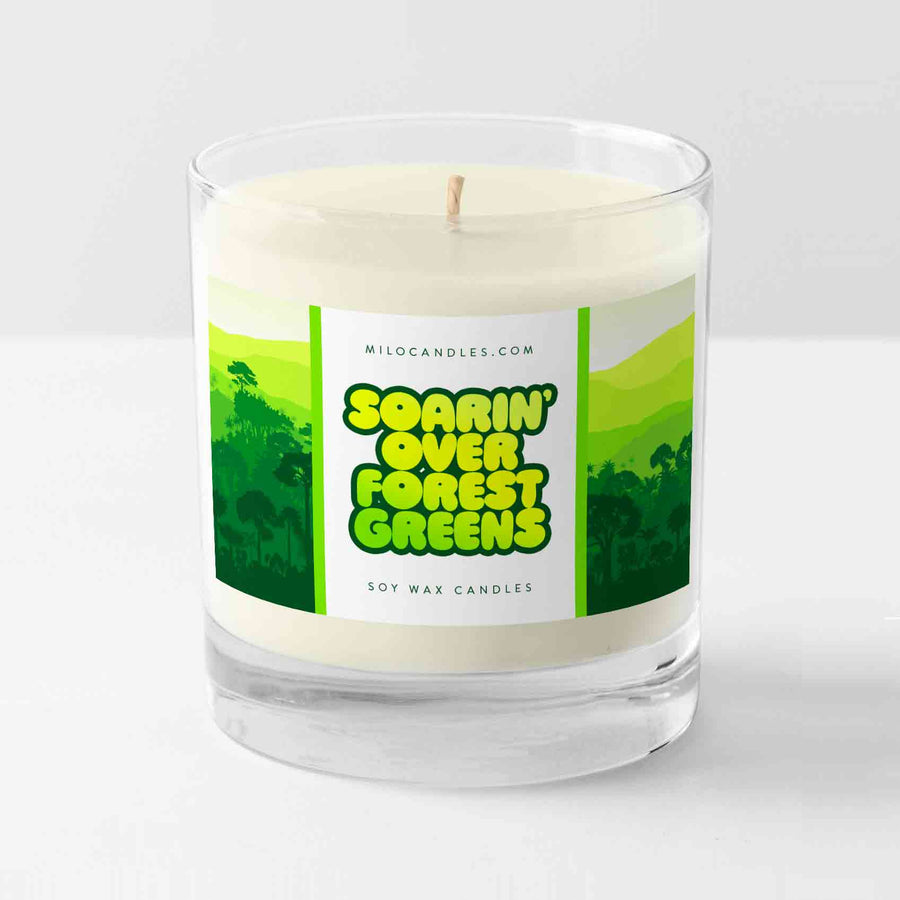 Soarin Over Forest Greens Candle