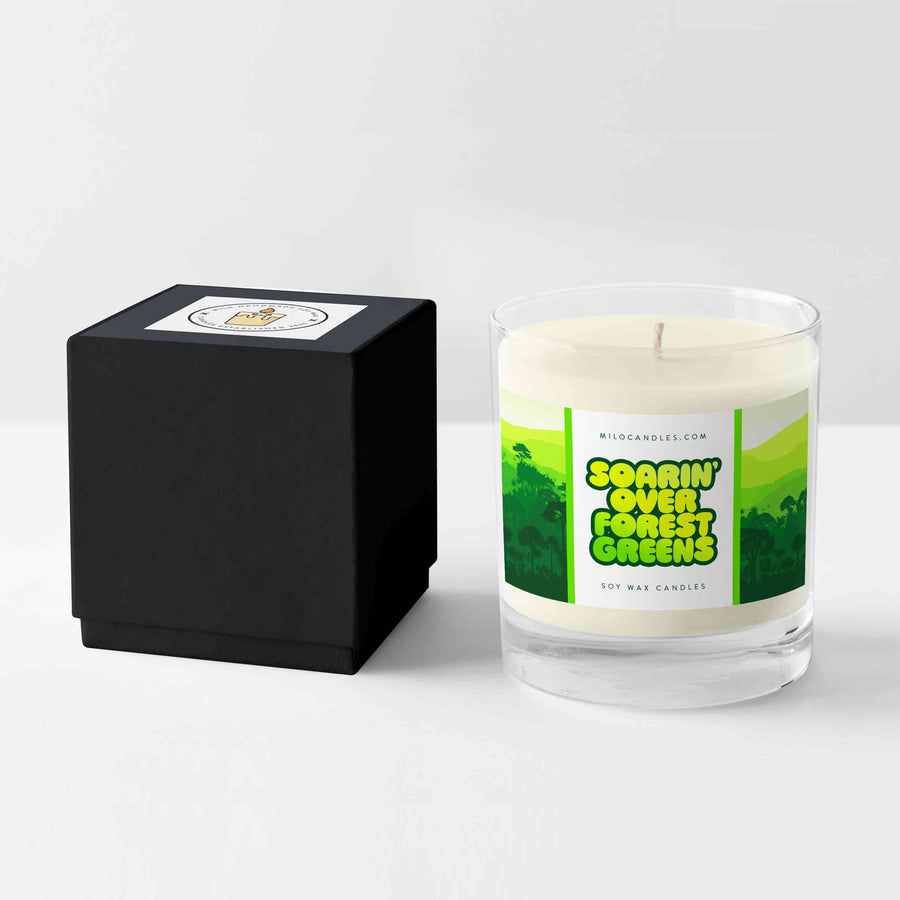 Soarin Over Forest Greens Candle
