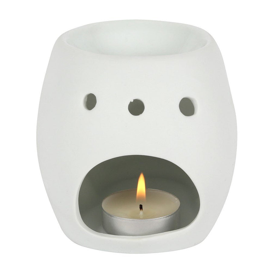 White Skull Wax Melt Burner