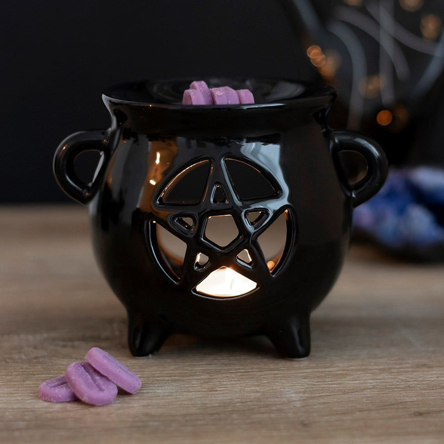 Pentagram Cauldron Wax Burner